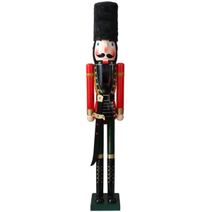 Hot150-180cm 5-6ft Lớn Bằng Gỗ <span class=keywords><strong>Nutcracker</strong></span> Giáng Sinh Lớn <span class=keywords><strong>Nutcracker</strong></span> Cho Giáng Sinh Ngoài Trời Trang Trí Cho Lễ Hội - Product Image 4