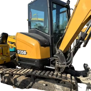 Excavadora sobre orugas diésel hidráulica SANY SY35U de Marca China original con excelentes condiciones de trabajo, precio barato a la venta - Product Image 1