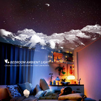 Projecteur d'étoiles capsule spatiale personnalisé, veilleuse LED HD avec télécommande, alimentation par piles ou secteur, lampe à bruit blanc moderne pour chambre à coucher