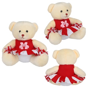 <span class=keywords><strong>Ours</strong></span> <span class=keywords><strong>de</strong></span> pom-pom girl en peluche cadeaux promotionnels avec logo personnalisé ourson <span class=keywords><strong>de</strong></span> pom-pom girl à pompons - Product Image 5