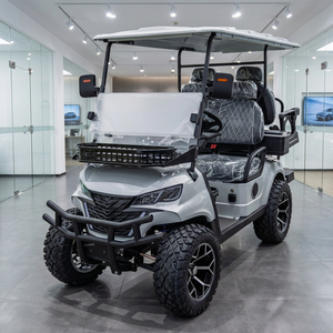 Luxury 4 Seat Golf Cart 5.4HP AC Motor 20% Gradeability Electromagnetic Brake for Estate and Villa Tour OEM ODM Custom Support - Product Image 1