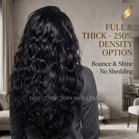 Perruque frontale transparente en dentelle 13x4 Inice Hair, densité 250%, sans colle, prête à porter, perruque vierge