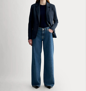 Blazer Casual de Oficina para Mujer, Corte Entallado, Color Azul Marino, Cierre de un Botón, con Bolsillos Funcionales - Product Image 6