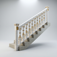 Moulures et garde-corps d'escalier en plastique ABS moulé par injection, marque OEM, produit domestique durable pour la décoration extérieure