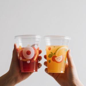 Vasos de Plástico PET de Pared Simple de 8 oz, Redondos y Acanalados, de 90 mm de Diámetro, Diseño en Relieve Duradero, Vasos de Plástico con Logotipo para Tequila - Product Image 4