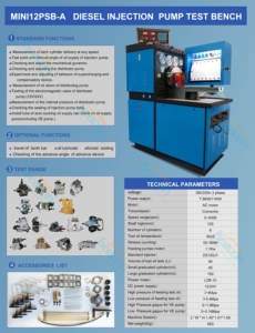गर्म सैई इलेक्ट्रॉनिक परीक्षण स्टेंट मिनी 12psb डीजल ईंधन इंजेक्शन पंप परीक्षण पीठ - Product Image 6