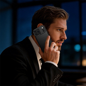 Funda Protectora para Teléfono Móvil Honor <span class=keywords><strong>600</strong></span> Pro/X8D/500 Pro, Estilo Ejecutivo, Patrón de <span class=keywords><strong>Fibra</strong></span> de Carbono, TPU Suave, Antigolpes, Disipación de Calor - Product Image 6