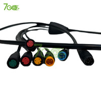 Câble d'extension électrique à 9 broches pour vélo électrique, connecteur pour éclairage, écran LCD et frein de vélo électrique, câble d'extension pour vélo électrique
