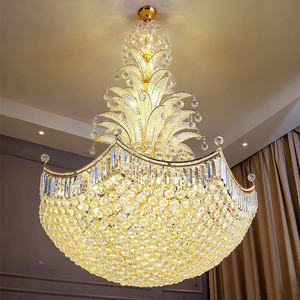 New Design Luxury Design Indoor Decorative <b>Light</b> Hotel Banquet <b>Hall</b> Big K9 Crystal Chandelier Lighting - Product Image 6