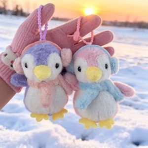 พวงกุญแจตุ๊กตาเพนกวินน้อยน่ารักพร้อมหูฟังติดตัว ขนาด 4 นิ้ว ของเล่นตุ๊กตา - Product Image 4