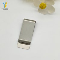 Penjepit Uang Stainless Steel Tipis Minimalis, Dompet Saku Depan, Penjepit Kartu untuk Pria, Hadiah Bisnis
