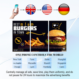 Qunmao dọc LCD Bảng điều chỉnh thiết bị điện tử dấu hiệu kỹ thuật số biển và hiển thị 46 55 inch 3.5 mét nối màn hình LCD video tường - Product Image 2