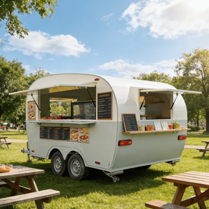 Remorque à glaces de type spécial, camion de restauration, remorque de concession alimentaire, chariot mobile de boissons, chariot de grillades remorquable - Product Image 5