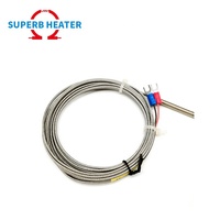 Sonde longue sonde en acier inoxydable flexible pliable de haute qualité personnalisée capteur de température à thermocouple de type K E J