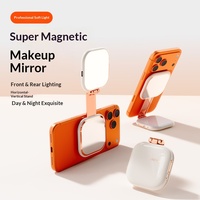 Lampu Selfie Magnetik Portabel untuk Siaran Langsung, Lampu Saku Ponsel Lipat Mini dengan Remote Control dan Fitur Self-timer