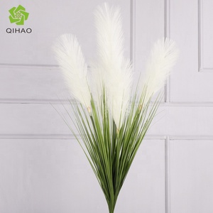 QiHao Artificial 5 madre <span class=keywords><strong>Cortaderia</strong></span> Selloana Reed Rosa blanco gris marrón de color crema, Pampas Grass para decoración de la boda - Product Image 2
