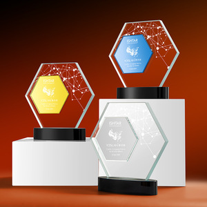<strong>2026</strong> Creative Personal Customized Luxury Business <strong>Trophy</strong> and <strong>Awards</strong> Modern High-End Glass <strong>Crystal</strong> Honor Colorful Printing - Product Image 5