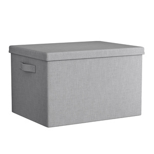 Caja organizadora de ropa, caja de almacenamiento rectangular de tela no tejida de color sólido con tapa para ropa, pantalones, calcetines, ropa interior, lencería - Product Image 2