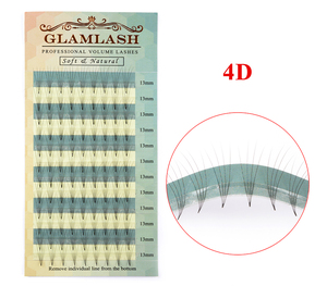 Personnalisé 2D 3D 4D 5D 6D Premade Volume C D Curl Fan Lash Clover <span class=keywords><strong>Extension</strong></span> de <span class=keywords><strong>cils</strong></span> à tige courte Votre marque OEM Private Label - Product Image 4