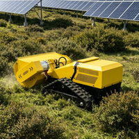 Mesin Pemotong Rumput Otomatis Robot Crawler Kecil dengan Remote Control, Pisau Pemotong Rumput untuk Pertanian, Sederhana, Komersial, Harga Terjangkau