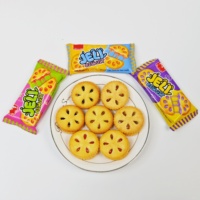 Vente en gros de biscuits sandwichs sains remplis de confiture-Snack nutritif avec garnitures aux fruits naturels