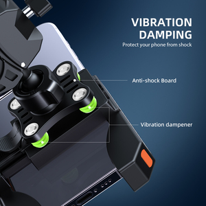 Support de téléphone de moto Anti-tremblement support vélo 17mm boule rotatif hauteur réglable support de support de téléphone de verrouillage transfrontalier - Product Image 3