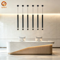 Lustre LED moderne à tête unique, suspension cylindrique en aluminium, design original, noir, avec cordon, pour chambre à coucher