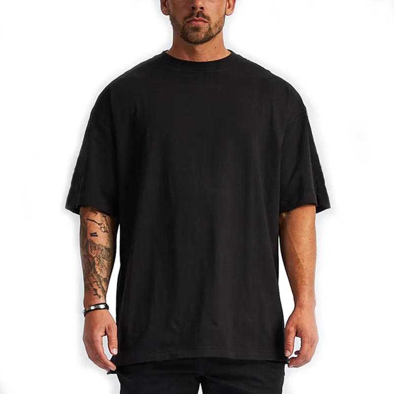 Yüksek kaliteli % 100% pamuk özel erkek ekran baskı T Shirt sublime büyük boy erkek büyük beden tişört