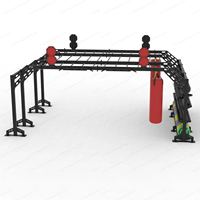 Estantería de Almacenamiento para Gimnasio Comercial, Independiente, con Patas Antideslizantes, Estación Multifuncional
