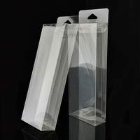YuXuan Boîte rectangulaire transparente personnalisée pliable en PET recyclé imprimé UV, épaisseur 0,4 mm, avec cintre, pour crème contour des yeux, perruques et outils de maquillage