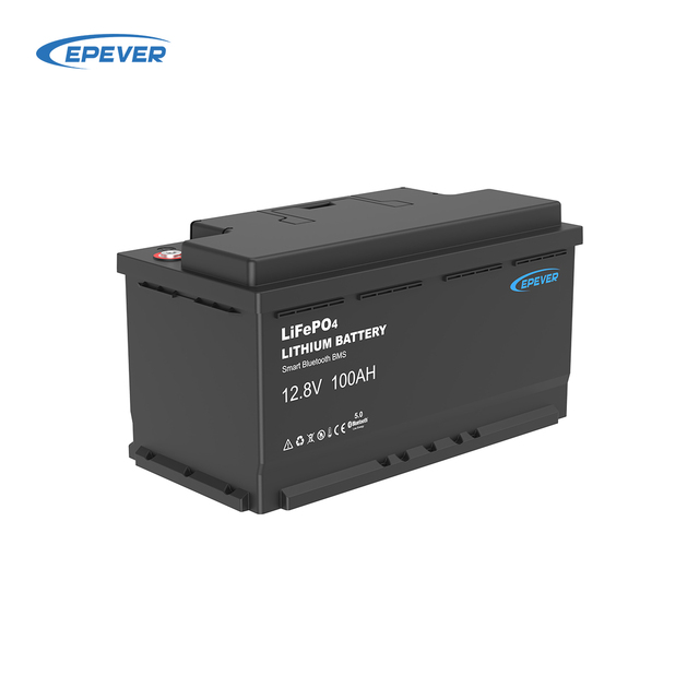 EPEVER LiA12100G Lifepo4 Battery 12V 100Ah LiFePO4 Lithium Battery with bluetooth Smart BMS for Solar/RV Storage Battery