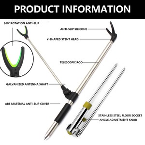 <span class=keywords><strong>Support</strong></span> de pêche multifonctionnel en acier inoxydable à fixation au sol avec <span class=keywords><strong>support</strong></span> de <span class=keywords><strong>canne</strong></span> à pêche pour la pêche en mer et sur la plage - Product Image 6
