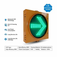 Signalisation routière LED à flèche jaune haute visibilité GUANGAN, corps en aluminium, alimentation solaire et secteur, pour solution de signalisation de parking
