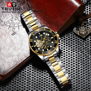 Montres pour hommes, mode masculine, montre à fond en acier inoxydable, résistante à l'eau, automatique, montre de luxe pour affaires - Product Image 5