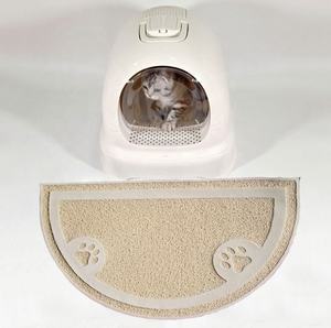 Leicht zu reinigendes weiches gummiertes Material Wasserdichte Hunde-und Katzenstreu fänger matte - Product Image 6