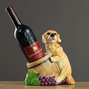 ที่วางขวดไวน์รูปโกลเด้นรีทรีฟเวอร์ วัสดุเรซิ่น สำหรับวางบนโต๊ะ  ขายดีจากโรงงาน ใช้งานได้จริงและตกแต่งสวยงาม - Product Image 1