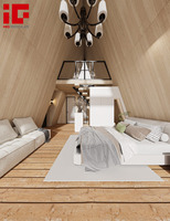 Airbnb Maison préfabriquée Casas Prefabricadas Modernes Kit de cabane Maison triangulaire à ossature préfabriquée Maison mobile modulaire préfabriquée Tiny Home
