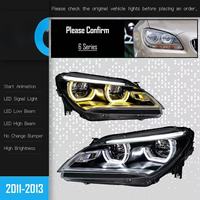 Pour BMW Série 6 F06 2011-2013 avec feux de jour à LED Angel Eyes bicolores avec fonction DRL variable, Plug-and-play.