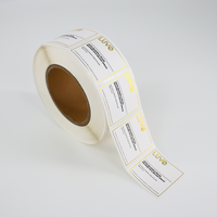 Étiquettes carrées blanches personnalisées imprimées à l'or, autocollantes en PVC imperméables pour diffuseurs de parfum, bougies d'aromathérapie et bouteilles