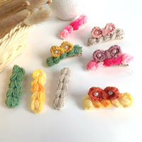 Tschick – épingles à cheveux en tricot de laine pour bébé, pinces à cheveux, nœuds pour fille, Barette pour enfant, épingles d'hiver pour filles, accessoires pour enfants, pince à cheveux rétro