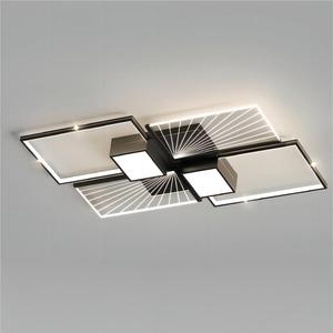 Hiện Đại Đơn Giản Màu Đen Trong Suốt Acrylic Trần Đèn Độ Sáng Cao 6000K Sắt Cơ Sở Trang Trí Nội Thất Ánh Sáng - Product Image 6