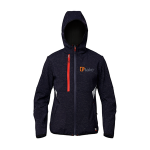 Veste Softshell noire à capuche pour activités de plein air - Product Image 2