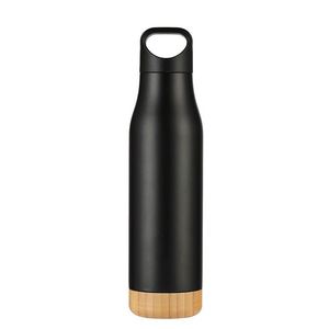 2026 New Trend <b>Bottle</b> Double Wall Stainless Steel 316 Insulated 450ml Water <b>Bottle</b> with Eco-Friendly <b>Cork</b> Base for Daily Use - Product Image 4