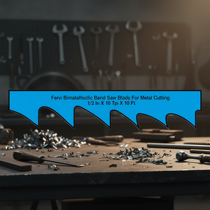 Lame de scie à ruban bimétallique Fervi pour la découpe des métaux 1/2 po x 10 Tpi x 10 pi - Product Image 3