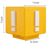 Lampe de chevet USB rechargeable LED mignonne en forme de point d'interrogation et d'exclamation avec son, lumière Mario, cadeau, lampes de table pour enfants