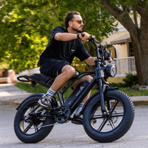 Bicicleta Eléctrica Híbrida TST 20*4.0 Fatbike con Suspensión Completa, Motor en el Buje Trasero, Batería de Litio y Cuadro de Acero - Product Image 5