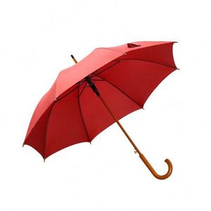 WSY4322 Wholesale 27'' <b>Large</b> Size Golf <b>Umbrella</b> Windproof Double Layer <b>Umbrella</b> Wooden Handle - Product Image 1