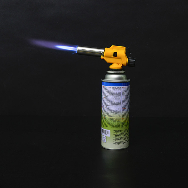 KLL 8832D Child Safe Lock Kitchen Gas Blow Torch Anti-Flare Piezo Ignition Stainless Steel Welding Torch
