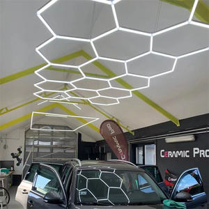 Led Honeycomb Hexagon Hex-Grid Licht Decke Detail lampe Autore paratur Werkstatt Waschen Beauty Station Garage Beleuchtung Design - Product Image 1