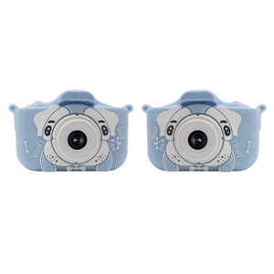 Caméra numérique HD 2,0 pouces avec double fonction selfie, 1080p, image MOS, motif grenouille, dessin animé, chien - Product Image 1